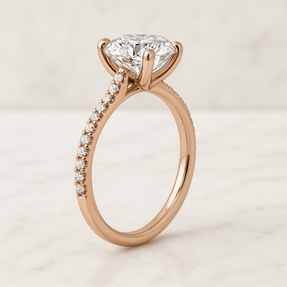 Hidden Emerald Side Stone Ring