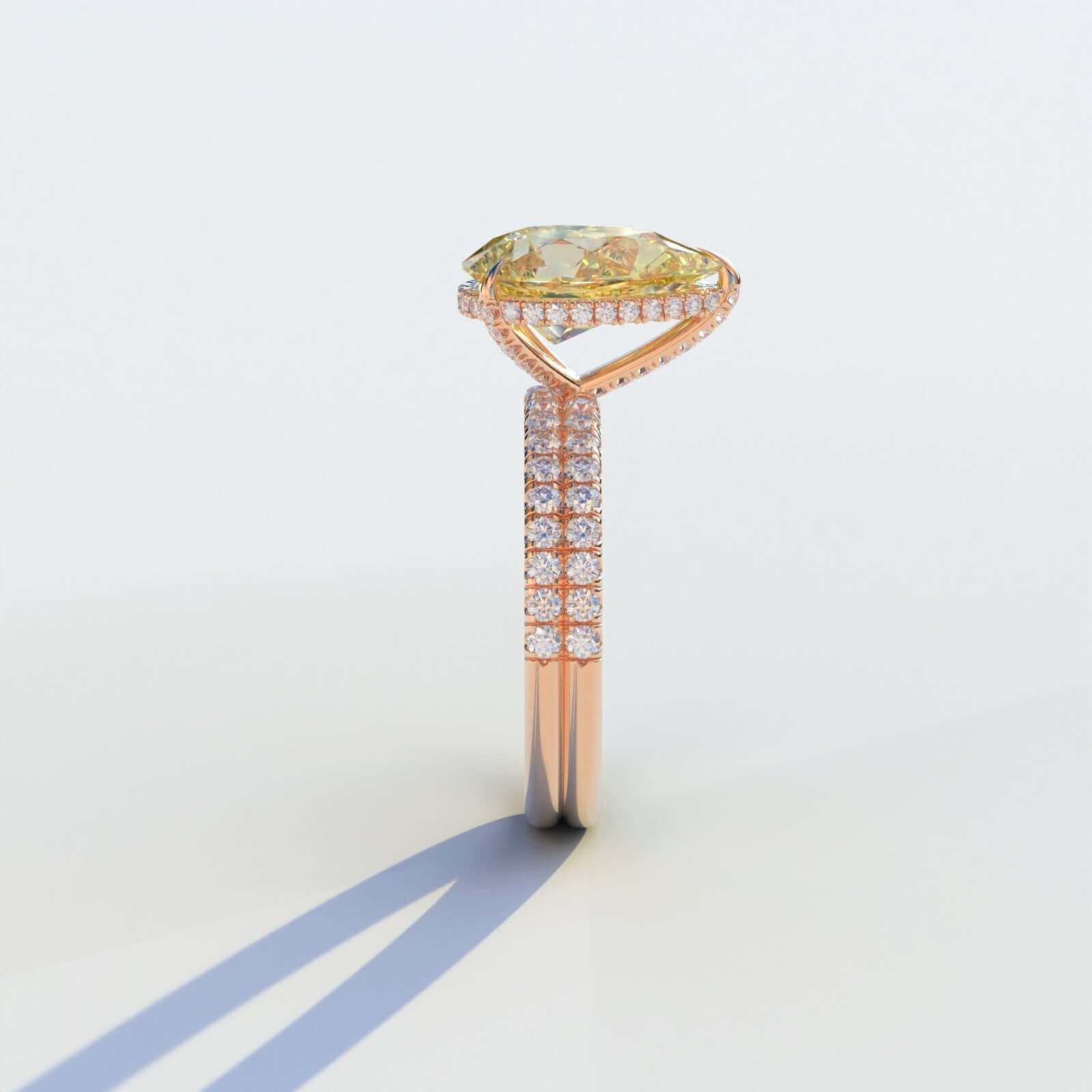Hidden Halo Diamond Ring