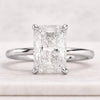 Radiant Cut Engagement Ring Lab Grown Diamond Wedding Ring
