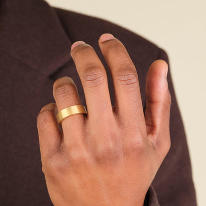 His and Hers Wedding Band, 14k Yellow Gold Ring