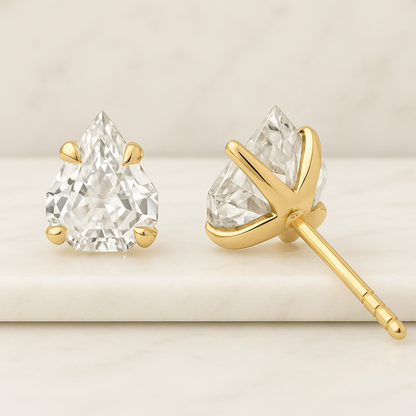 IGI Certified E Color VVS2 Clarity Cushion Cut Lab Grown Diamond Hidden Halo Engagement Ring Set, Matching Diamond Band 14k Gold