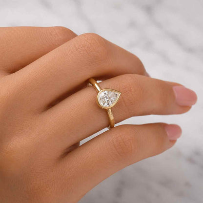 IGI Certified 7CT Marquise Cut Lab Grown Diamond Ring, Pave Halo Engagement Ring, Split Shank 14K White Gold Anniversary Ring, Custom Ring
