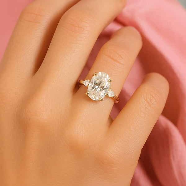 IGI Certified E VVS2 Lab Created Diamond Proposal Ring, Wedding Ring