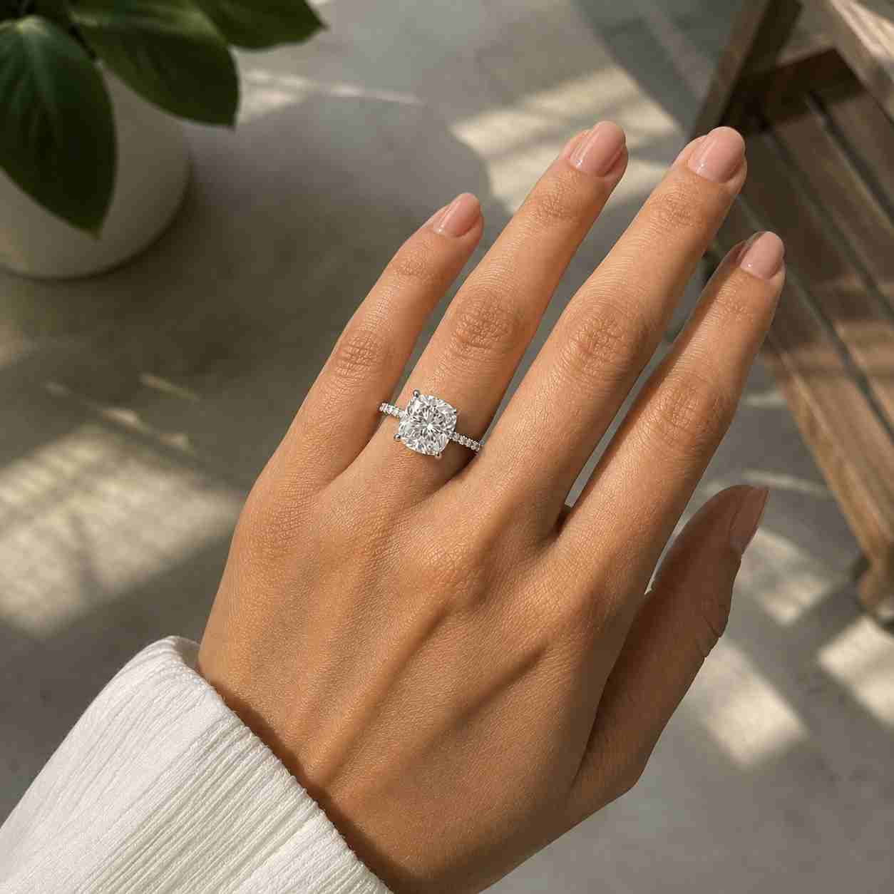  IGI Certified Lab Grown Diamond Ring with Twisted Rope Band Engagement Ring 14k Gold Perfect gift for her
