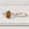 Oval Cut Lab Grown Diamond Bridal Set