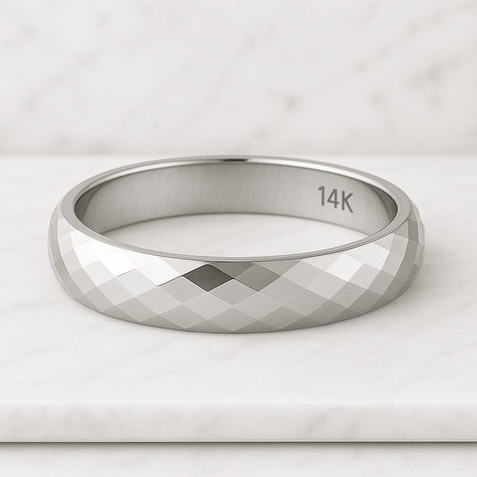 IGI Certified Large diamond Wedding Ring Anniversary gift ring