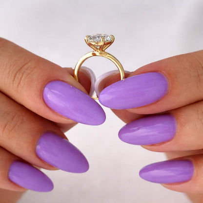 IGI Certified Oval Lab Diamond Engagement Ring