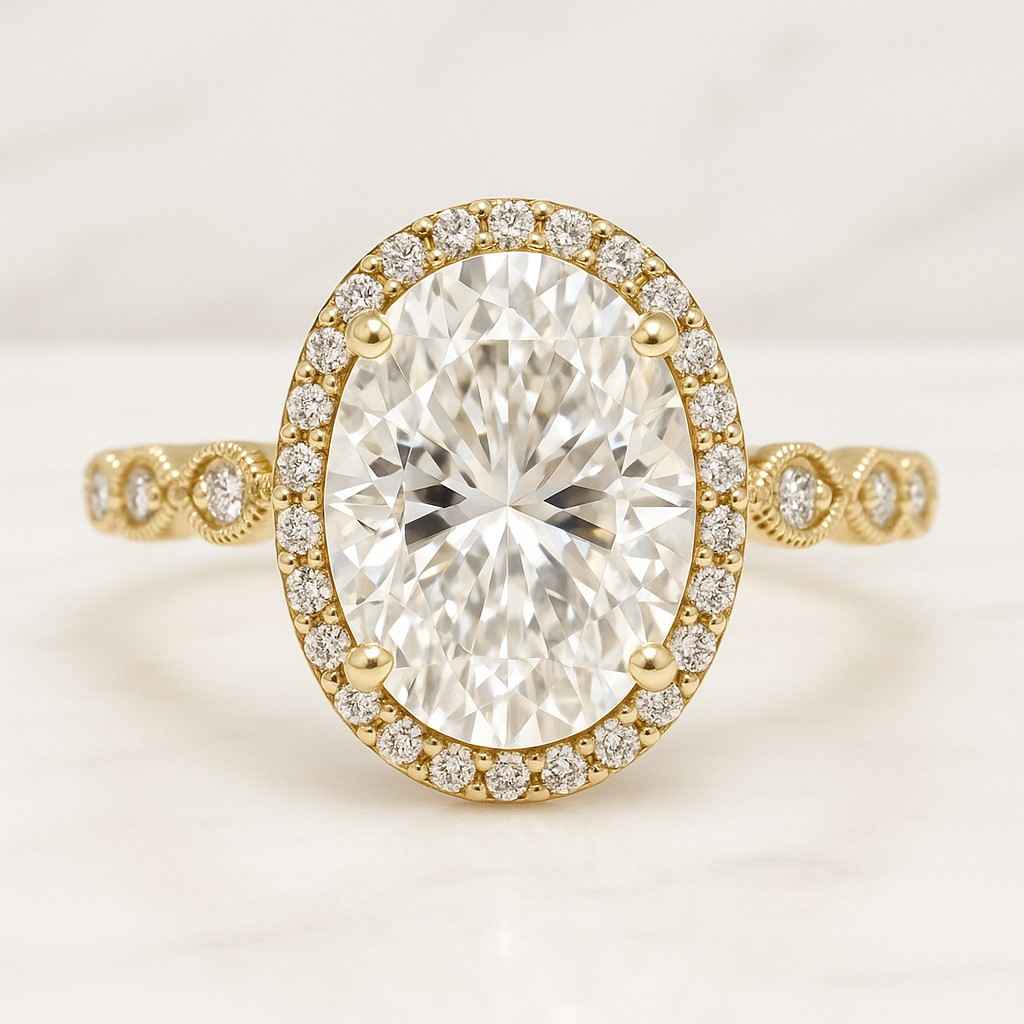 igi certified proposal ring anniversary gift for her oval diamond engagement ring set genuine lab grown diamond wedding set bridal rings for