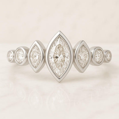 IGI Certified Ring with Matching Band Lab Grown Diamond Bridal Set for Her Anniversary Rings for Women