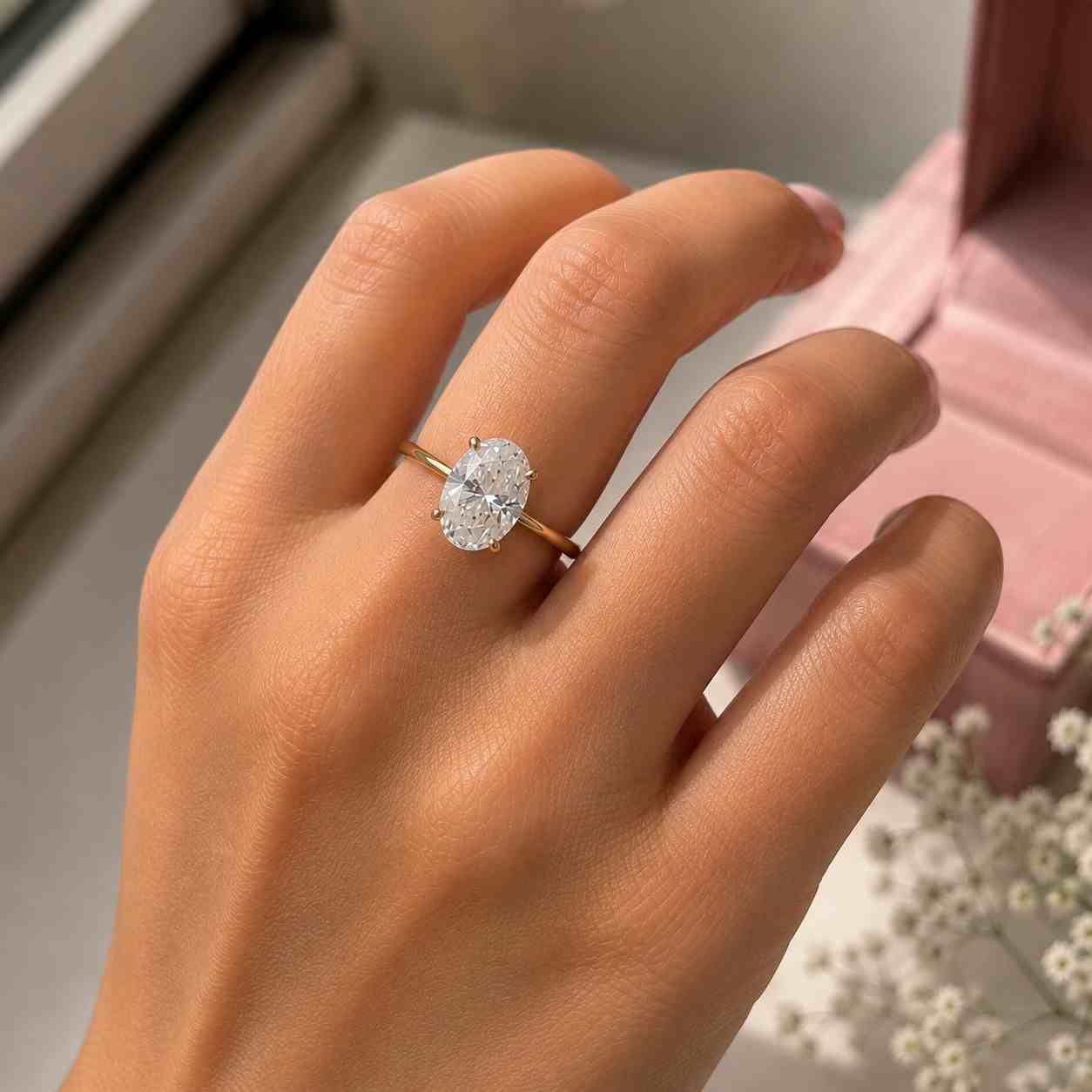 igi marquise diamond ring, lab grown diamond hidden halo engagement ring, blue sapphire shank with accent stones, anniversary gift for her