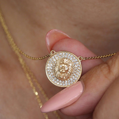 Iced Necklace- Angel Necklace- Hip Hop Chain- Iced Jewellery
Diamond Panther 14K Solid Gold Charm Pendant