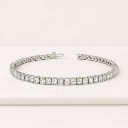 Iced Out Bracelet Anniversary Gift For Her Dainty Gold Bracelet for Women