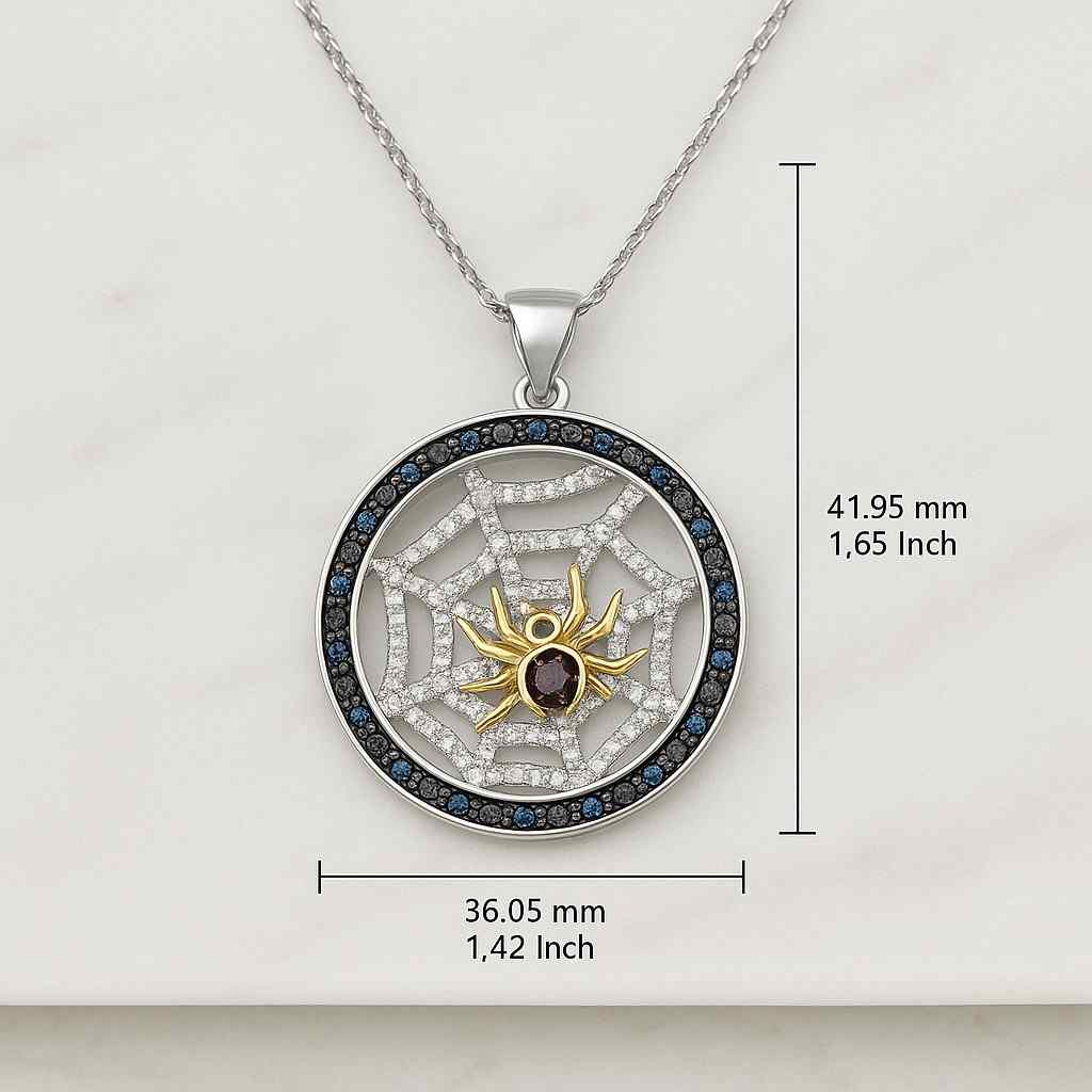 Iced Out Tarantula Pendant Sterling Silver Spider with CZ Diamonds Iced Out Tarantula Pendant Sterling Silver Spider with CZ Diamonds