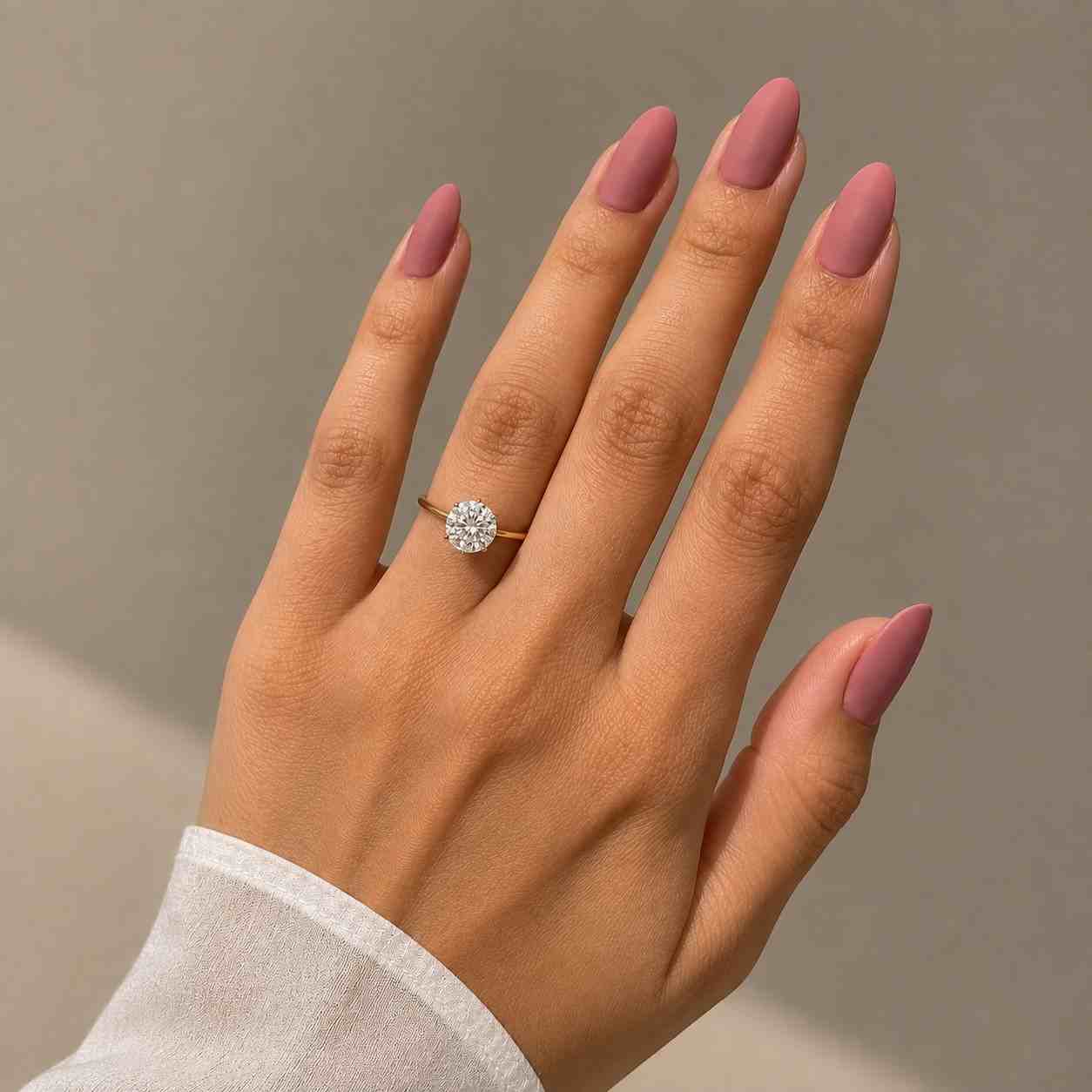 ideal cut diamond solitaire engagement ring lab grown cvd diamond ring