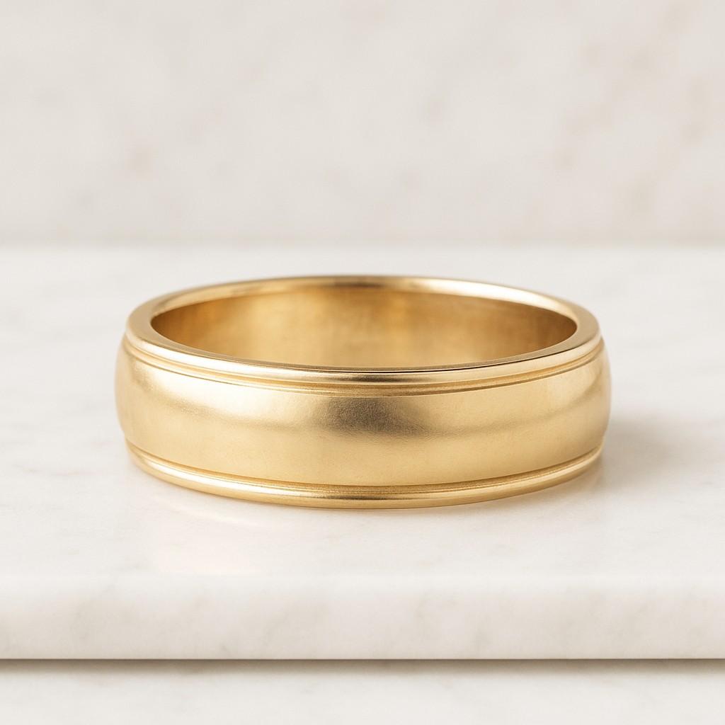 Infinity Lab Grown Diamond Wedding Band, 14K Yellow Gold Band, Delicate Pave Diamond Ring, Women's Modern Stacking Matching Anniversary Ring