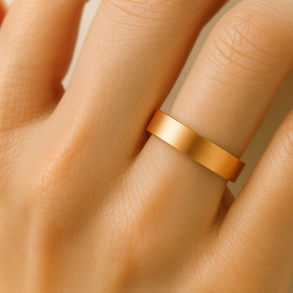 Infinity wedding band Band Solid 14K Gold Mens Wedding Ring Rustic Band Your Choice of Gold Color Mens Gold Ring