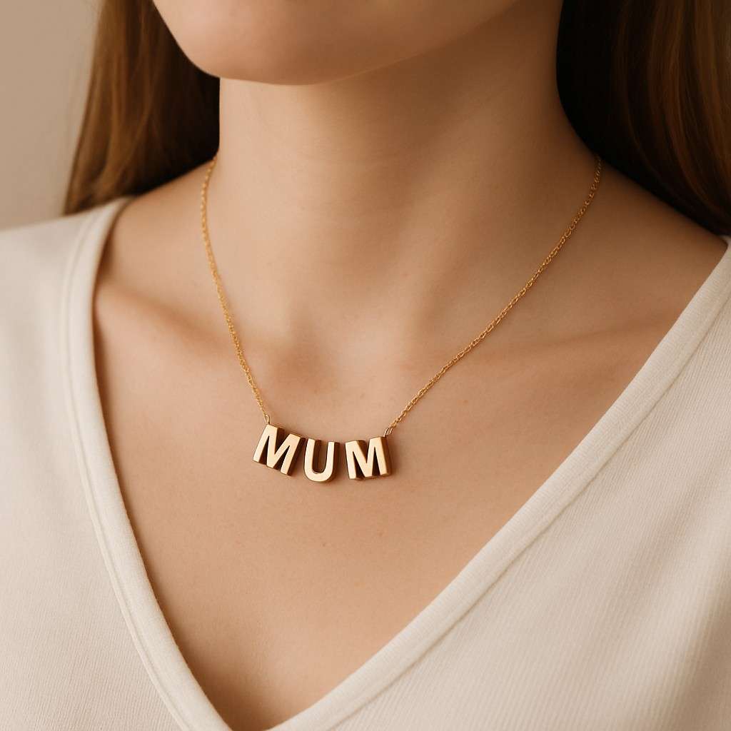Initial Letter Pendant Only 18k Gold Plated  Personalised Necklace Jewellery Name Initial Pendant Necklace