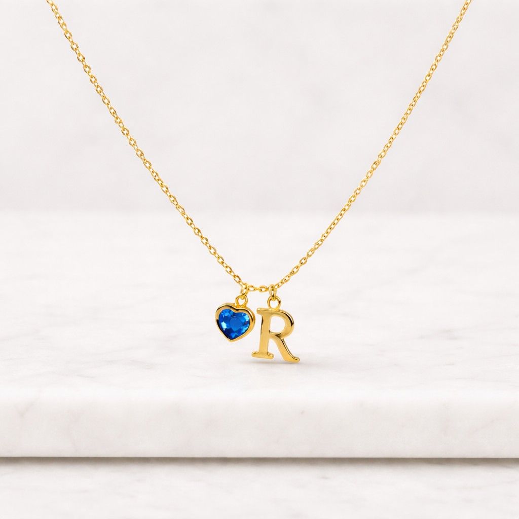 initial teardrop birthstone necklace, multiple name birthstone necklace, personalized letter charm, family birthstone jewelry,christmas gift
