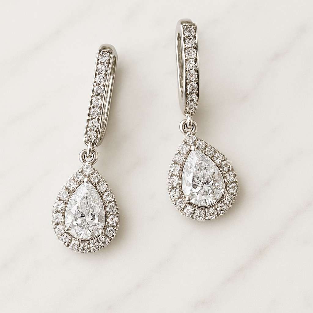 Big Diamond Hoop Earrings Hoop Earrings  Inside Out Hoop Earrings  Round Cut Diamond CZ Hoop Earrings CZ Hoops  Fancy Hoops Brilliant Round Cut Moissanite Drop Earrings