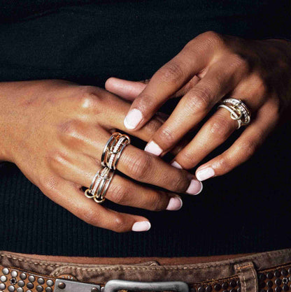 Interlocking Silver Ring
