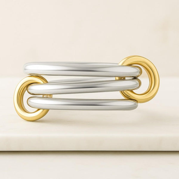 Jewelry Gift for Mom Gift for Her 14K Solid Yellow Gold Bead Ring Minimalist Stacking Ring