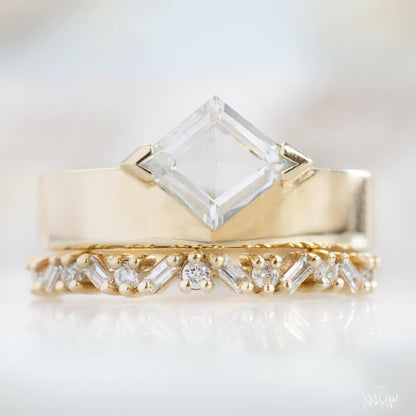 Kite Cut Lab Grown Diamond Solitaire Engagement Ring