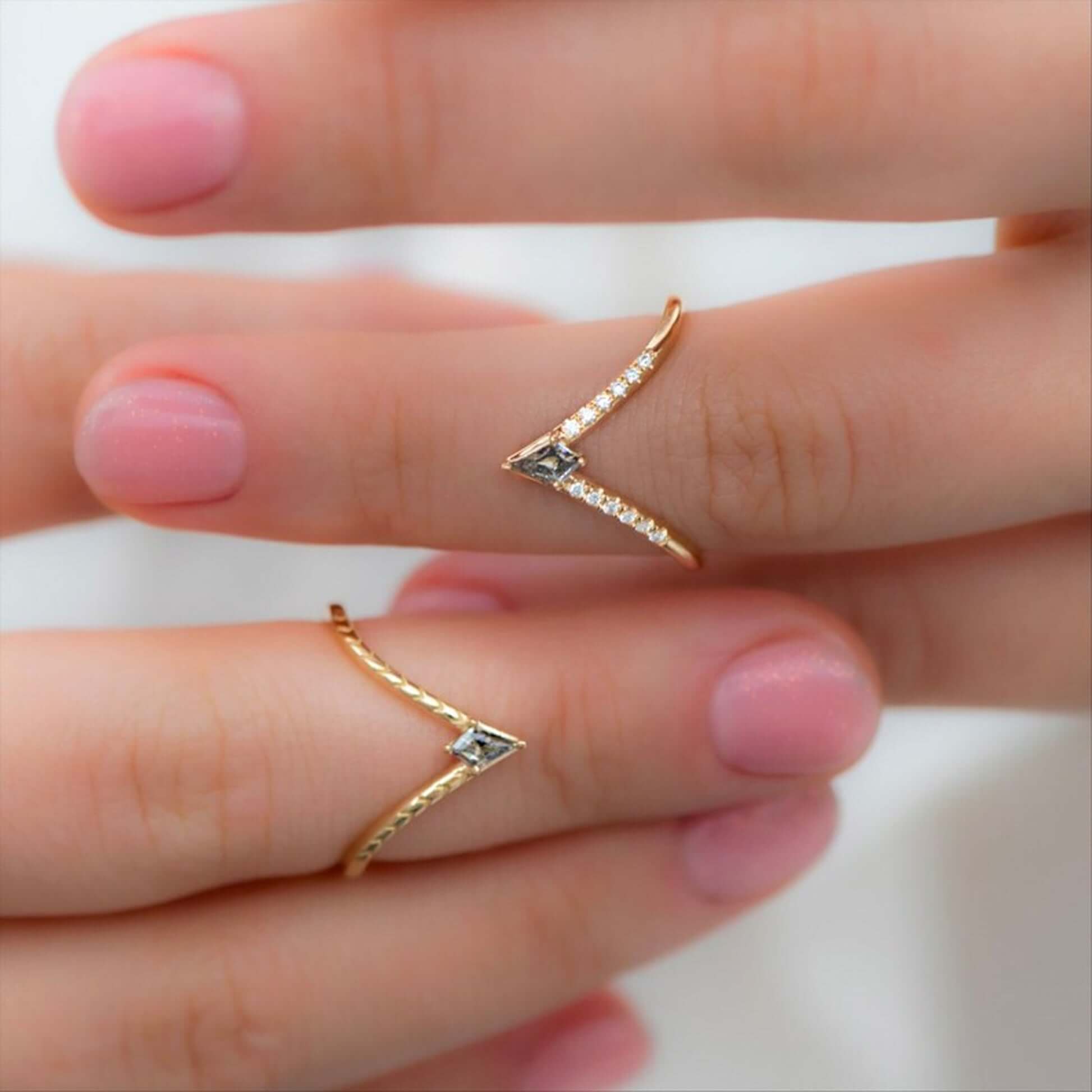 Kite Diamond Engagement Ring