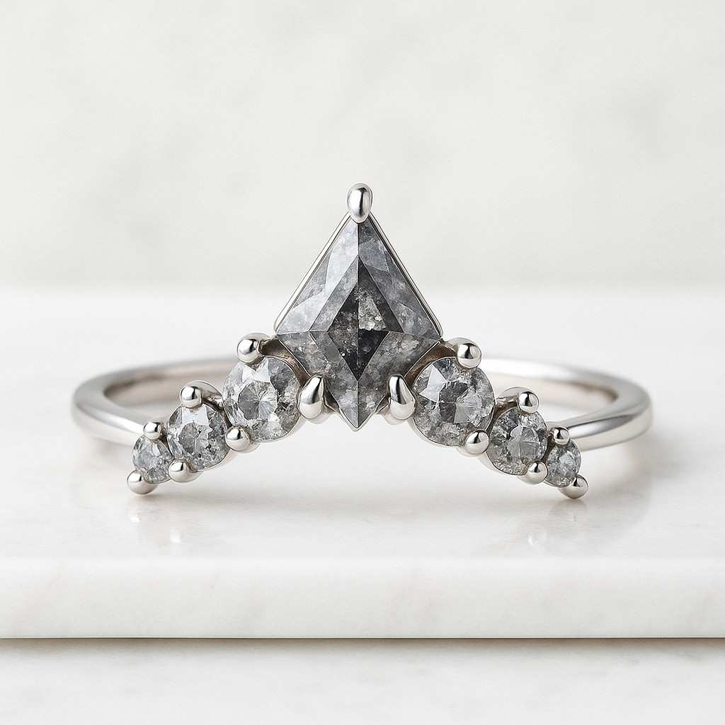 Kite cut Lab Grown Diamond Ring Kite Diamond Ring Lab Grown Diamond Ring 14k Gold Engagement RingWedding Ring Kite Shape Diamond Ring