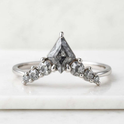 Kite cut Lab Grown Diamond Ring Kite Diamond Ring Lab Grown Diamond Ring 14k Gold Engagement RingWedding Ring Kite Shape Diamond Ring