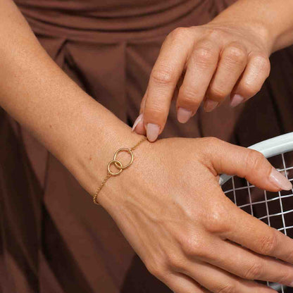Knot bracelet with personalized engraving plate | Stainless steel, gold, rose, silver | Bridesmaids, maid of honor, bride, mom, best friend
