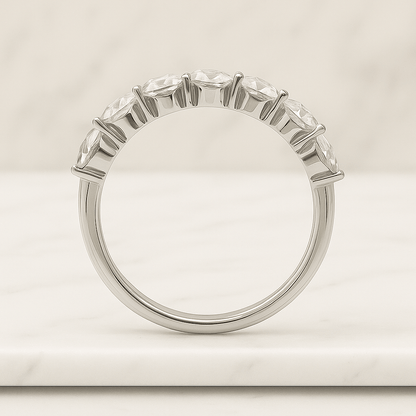 Lab-Grown Diamond Flower Ring 14K Solid Gold Halo Engagement Ring