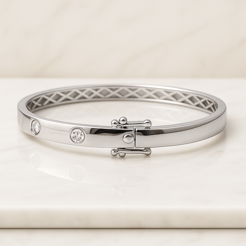 Round Cut Lab Grown Diamond Tennis Bracelet, 14K Yellow Gold Bridal Wedding Bracelet, Conflict Free Diamond Bracelet Gift for her