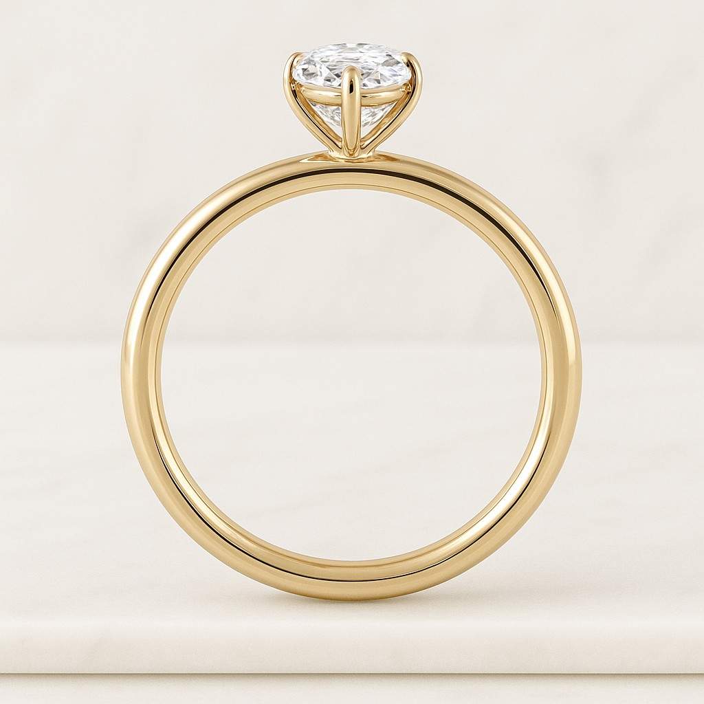 IGI Certified Ring with Matching Band Lab Grown Diamond Bridal Set for Her Anniversary Rings for Women