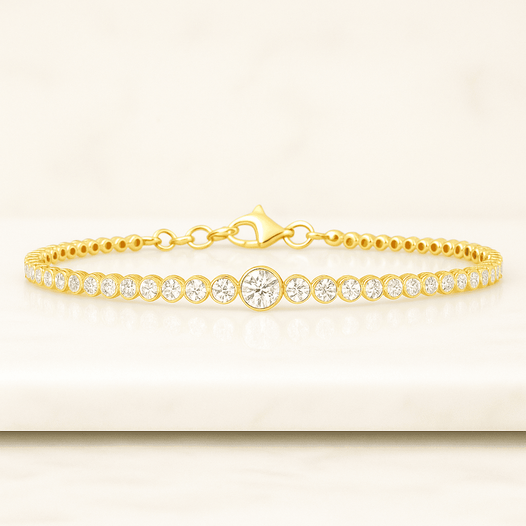 Lab Grown Diamond Bangle Bracelet 14k Solid Gold Mix Cut, Lab Diamond Bangle, 14k gold CVD Diamond Bangle, diamond bracelet, Gifts For Her