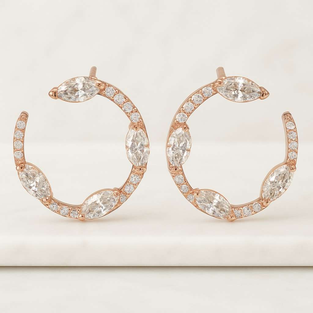 Lab Created Diamond Earrings Lab Grown Marquise Diamond Earrings