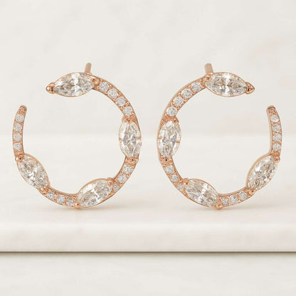 Lab Created Diamond Earrings Lab Grown Marquise Diamond Earrings