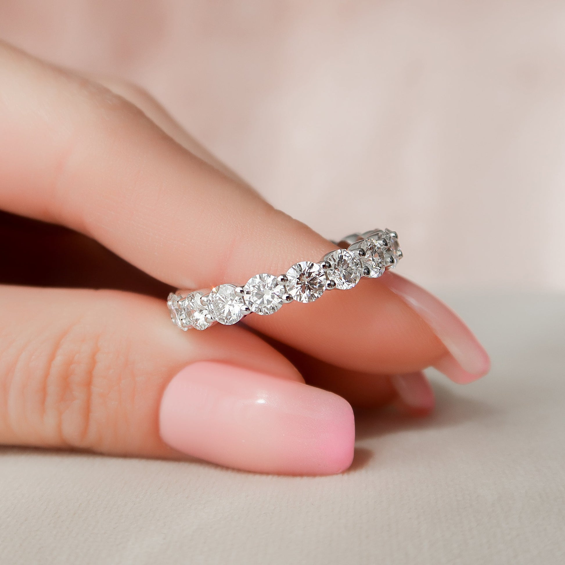 Lab Created Diamond Eternity Band