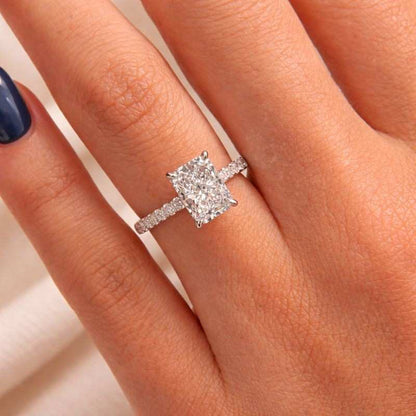 Lab Created Diamond Ring Gift For Her Lab Diamond Ring 