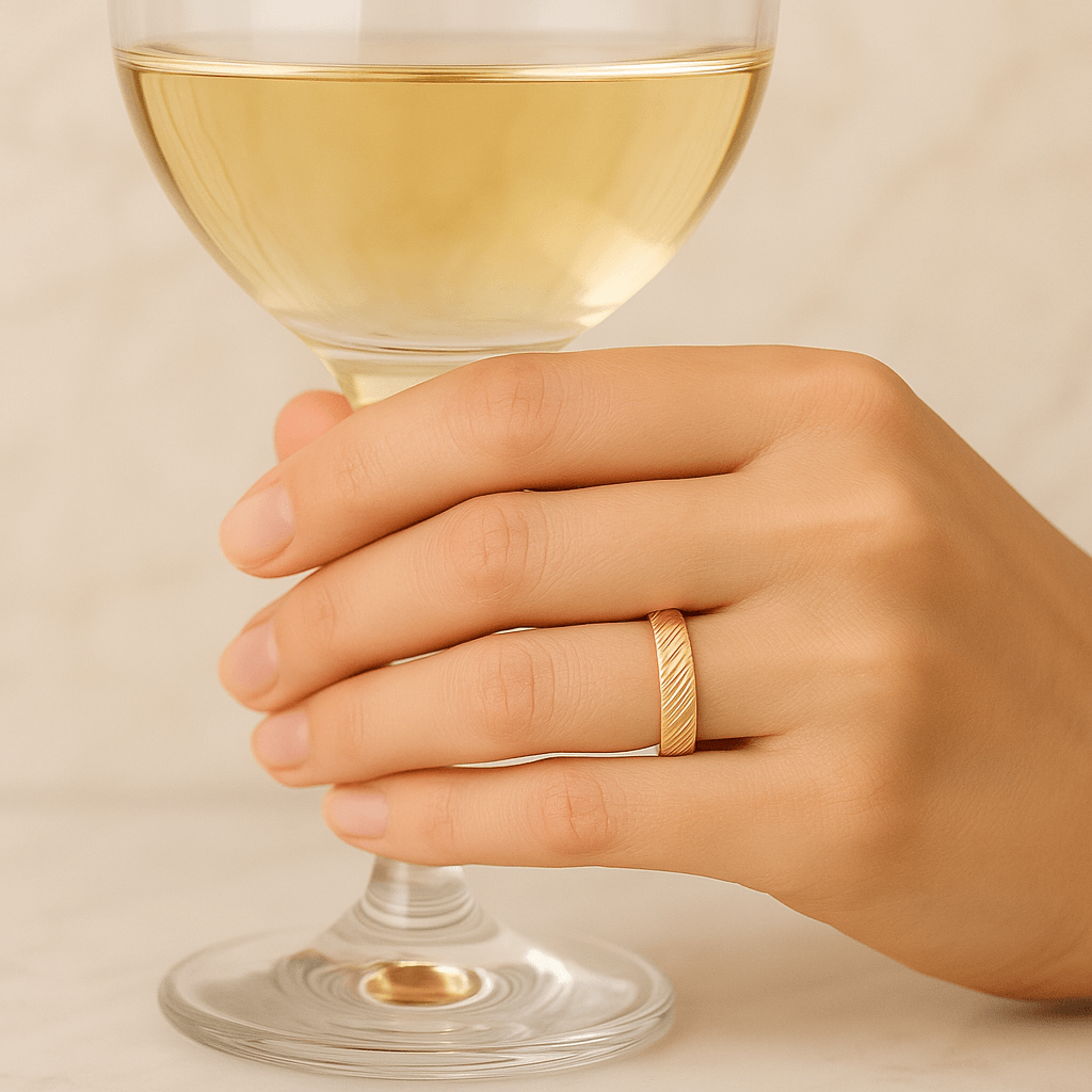 Lab Diamond Baguette Chevron Ring 14K Gold V Band, Stacking Wedding Jewelry