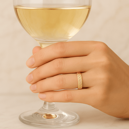 Lab Diamond Baguette Chevron Ring 14K Gold V Band, Stacking Wedding Jewelry