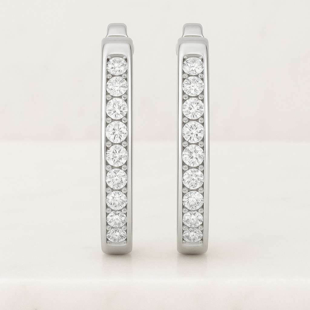 Lab Diamond Earring Birthday Gift For Her Anniversary Gift