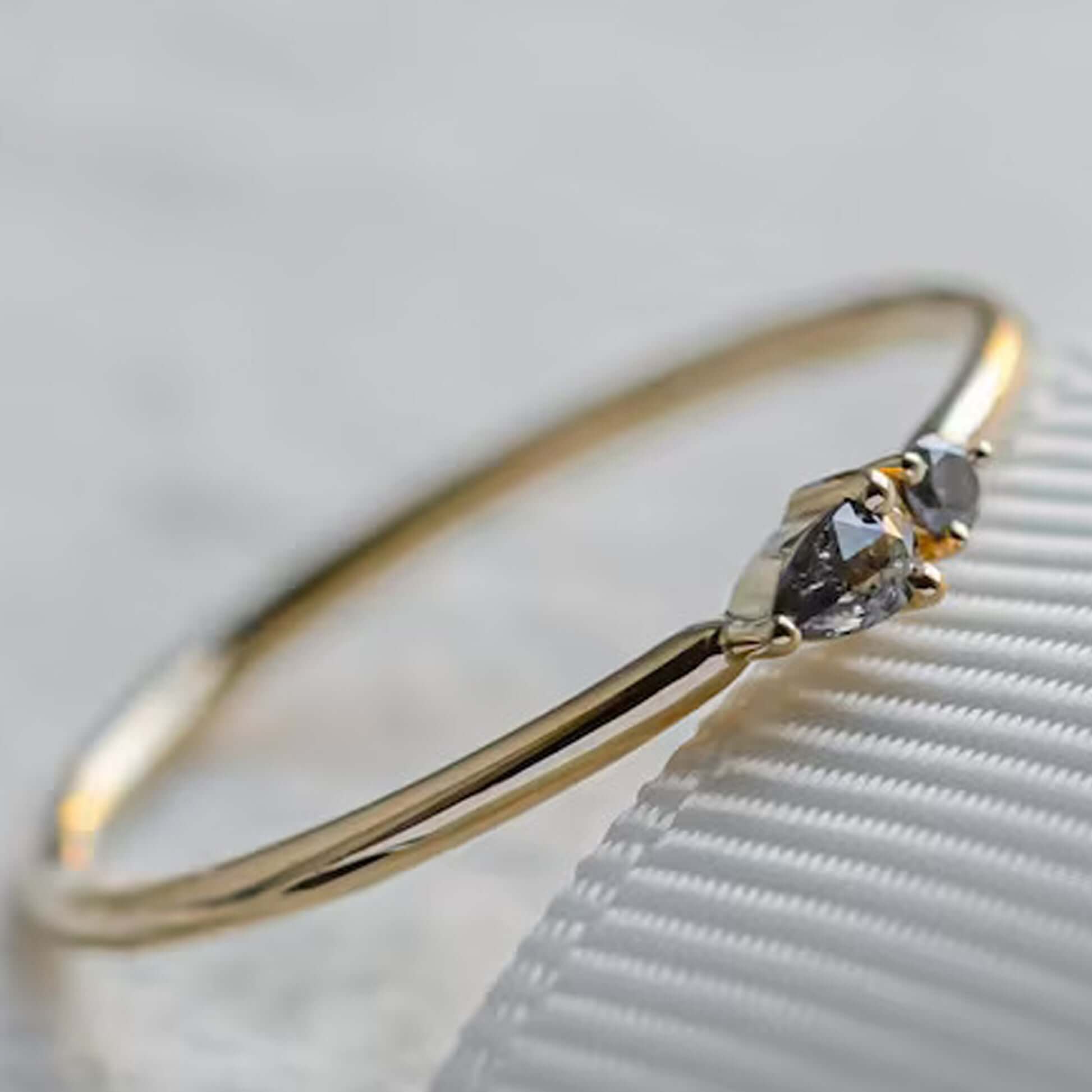 Lab Diamond Two Stone Wedding Ring