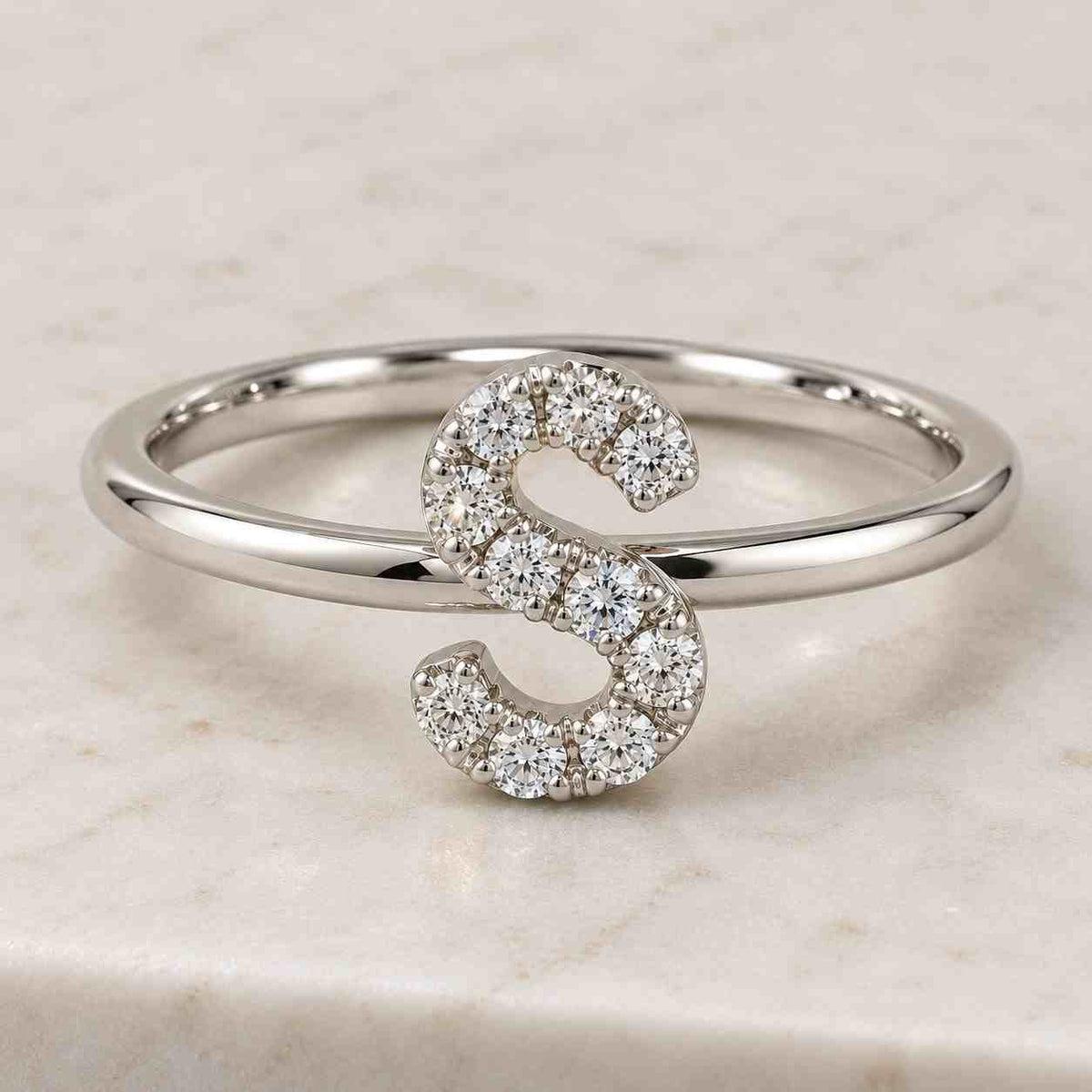 lab diamond wedding band 14k solid gold | one side pave 4.8mm flat ring | minimalist bridal jewelry
