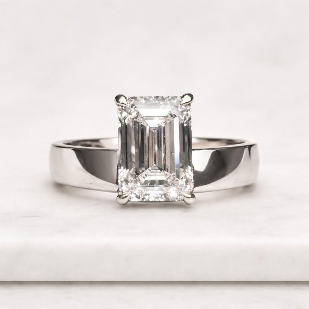 lab diamond wedding ring for her