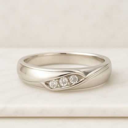 Lab Grown Diamond Anniversary Band Diamond Wedding Eternity Band Seven Stone Band for Her Oval Matching Band or Birthday Gift