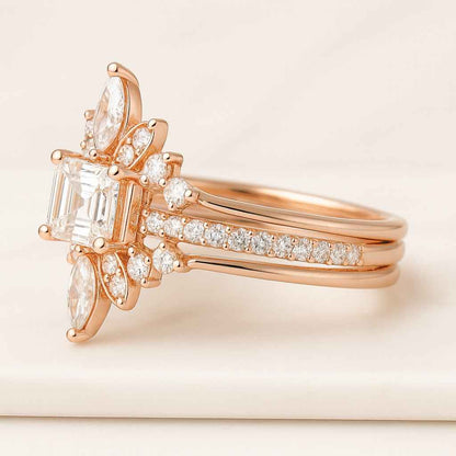 Lab Grown Diamond Anniversary Ring Unique Proposal Ring for