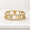Personalized Roman Numeral Lab Grown Diamond Eternity Band Ring