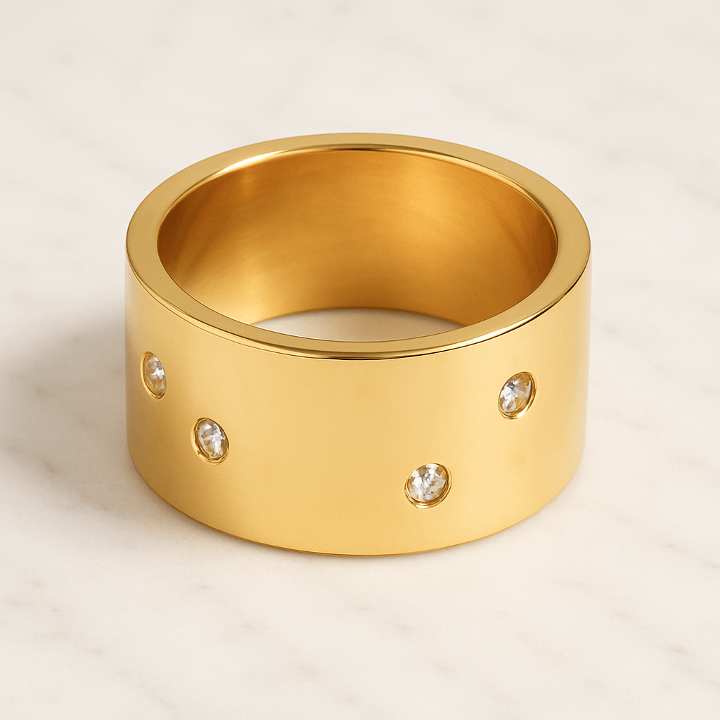 Lab Grown Diamond Bezel Engagement Ring IGI Certified 10k Yellow Gold Ring