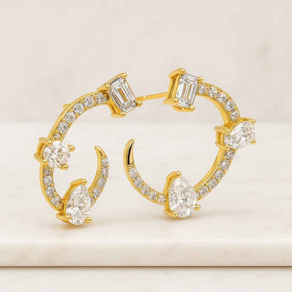 Lab Grown Diamond CVD Diamond Earrings Birthday Gift