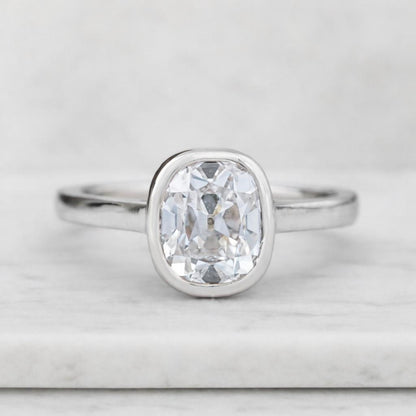 Lab Grown Diamond Elongated Cushion Ring